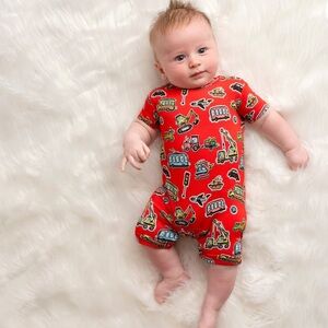 Bums & Roses Drive Me Crazy Shortie Romper